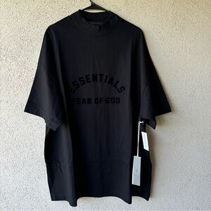 Fear Of God ESSENTIALS Jet Black SS Tee NEW WITH TAGS